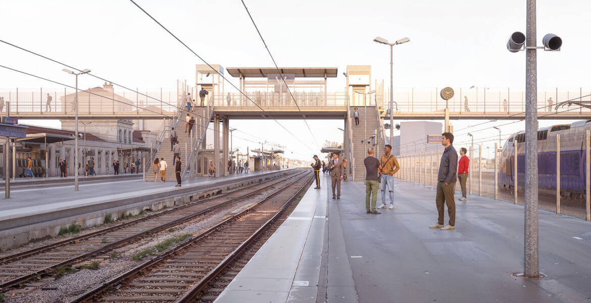 Photo de Concertation publique : création d’une passerelle piétonne à la gare